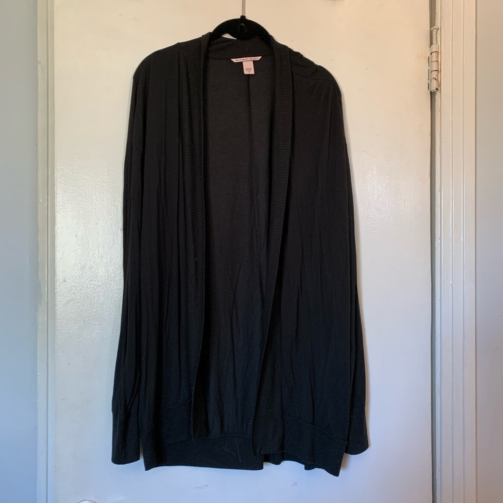 Victoria Secret long black cardigan
